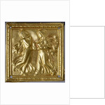 Square plaque with dancers by Anonymous