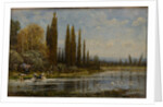 Washerwomen in Vichy by Anonymous