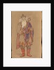 Tsar Berendey. Costume design for the theatre play Snow Maiden by Alexander Ostrovsky by Anonymous