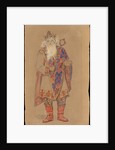 Tsar Berendey. Costume design for the theatre play Snow Maiden by Alexander Ostrovsky by Anonymous