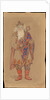 Tsar Berendey. Costume design for the theatre play Snow Maiden by Alexander Ostrovsky by Anonymous