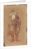 Tsar Berendey. Costume design for the theatre play Snow Maiden by Alexander Ostrovsky by Anonymous