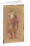Tsar Berendey. Costume design for the theatre play Snow Maiden by Alexander Ostrovsky by Anonymous