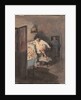 Chichikov at the house of Korobochka. Illustration for the novel Dead Souls by N. Gogol by Anonymous