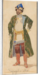 Mizgir. Costume design for the theatre play Snow Maiden by Alexander Ostrovsky by Anonymous