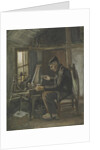 Man Winding Yarn by Anonymous