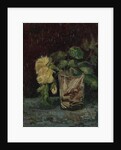 Glass with Yellow Roses by Anonymous