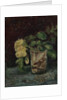 Glass with Yellow Roses by Anonymous