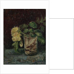 Glass with Yellow Roses by Anonymous