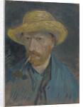 Self-Portrait with Straw Hat and Pipe by Anonymous