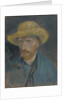 Self-Portrait with Straw Hat and Pipe by Anonymous