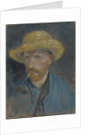 Self-Portrait with Straw Hat and Pipe by Anonymous