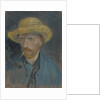 Self-Portrait with Straw Hat and Pipe by Anonymous