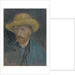 Self-Portrait with Straw Hat and Pipe by Anonymous