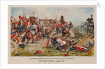 The attack of the French hussars on the 2nd Pomeranian Battalion. Dannigkow-Möckern, 5 April 1813 by Anonymous
