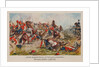 The attack of the French hussars on the 2nd Pomeranian Battalion. Dannigkow-Möckern, 5 April 1813 by Anonymous
