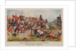 The attack of the French hussars on the 2nd Pomeranian Battalion. Dannigkow-Möckern, 5 April 1813 by Anonymous