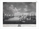 Russian and Turkish fleet before the Battle of Chesma on July 5, 1770 by Anonymous