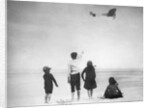 Louis Blériot leaving Calais to cross the English Channel in 1909 by Anonymous