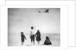 Louis Blériot leaving Calais to cross the English Channel in 1909 by Anonymous