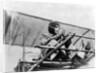 Hélène Dutrieu at the controls of her plane, c.1911 by Anonymous