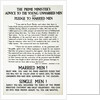Recruitment Poster The Prime Minister's Advise to the Young Unmarried Men and Pledge to Married Men by Anonymous