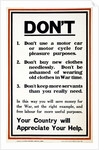 WW1 Poster appealing to the public to support the war effort by being frugal, 1917 by Anonymous