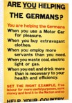 WW1 Poster appealing to the public to support the war effort by being frugal, 1917 by Anonymous