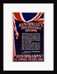 Australian Recruitment Poster, 1915 by Anonymous