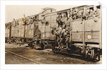 American troops on a train in France, c. 1917 by Anonymous