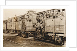 American troops on a train in France, c. 1917 by Anonymous
