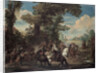 The Fight between Arquebusiers and cavalry by Anonymous