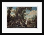 The Fight between Arquebusiers and cavalry by Anonymous