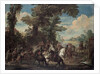 The Fight between Arquebusiers and cavalry by Anonymous