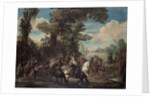 The Fight between Arquebusiers and cavalry by Anonymous