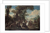 The Fight between Arquebusiers and cavalry by Anonymous
