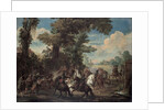 The Fight between Arquebusiers and cavalry by Anonymous
