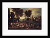 Commedia dellarte Scene in an Italian Landscape by Anonymous