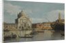 Venice, a view of the Churches of the Redentore and San Giacomo, with a moored Man-of-war, gondolas by Anonymous