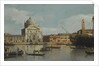 Venice, a view of the Churches of the Redentore and San Giacomo, with a moored Man-of-war, gondolas by Anonymous