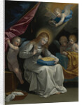 The Virgin Sewing, Accompanied By Four Angels (La Couseuse) by Anonymous