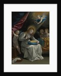 The Virgin Sewing, Accompanied By Four Angels (La Couseuse) by Anonymous