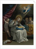 The Virgin Sewing, Accompanied By Four Angels (La Couseuse) by Anonymous