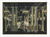 Chapelle Ardente of Charles Ferdinand dArtois, Duke of Berry in Louvre, February 1820 by Anonymous