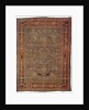 Amida carpet depicting the emblem of Emir: lion attacking bull by Anonymous