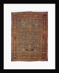 Amida carpet depicting the emblem of Emir: lion attacking bull by Anonymous