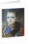 Portrait of the Crown prince Alexander Nikolayevich by Anonymous