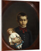 Portrait of a Girl With Doll In Her Hand by Anonymous