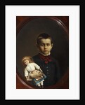 Portrait of a Girl With Doll In Her Hand by Anonymous