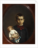 Portrait of a Girl With Doll In Her Hand by Anonymous